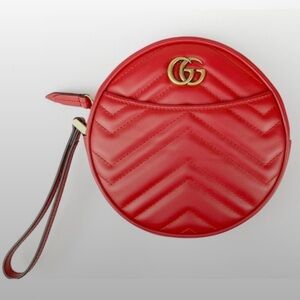 Gucci GG Marmont Zip-Around Wristlet w/COA